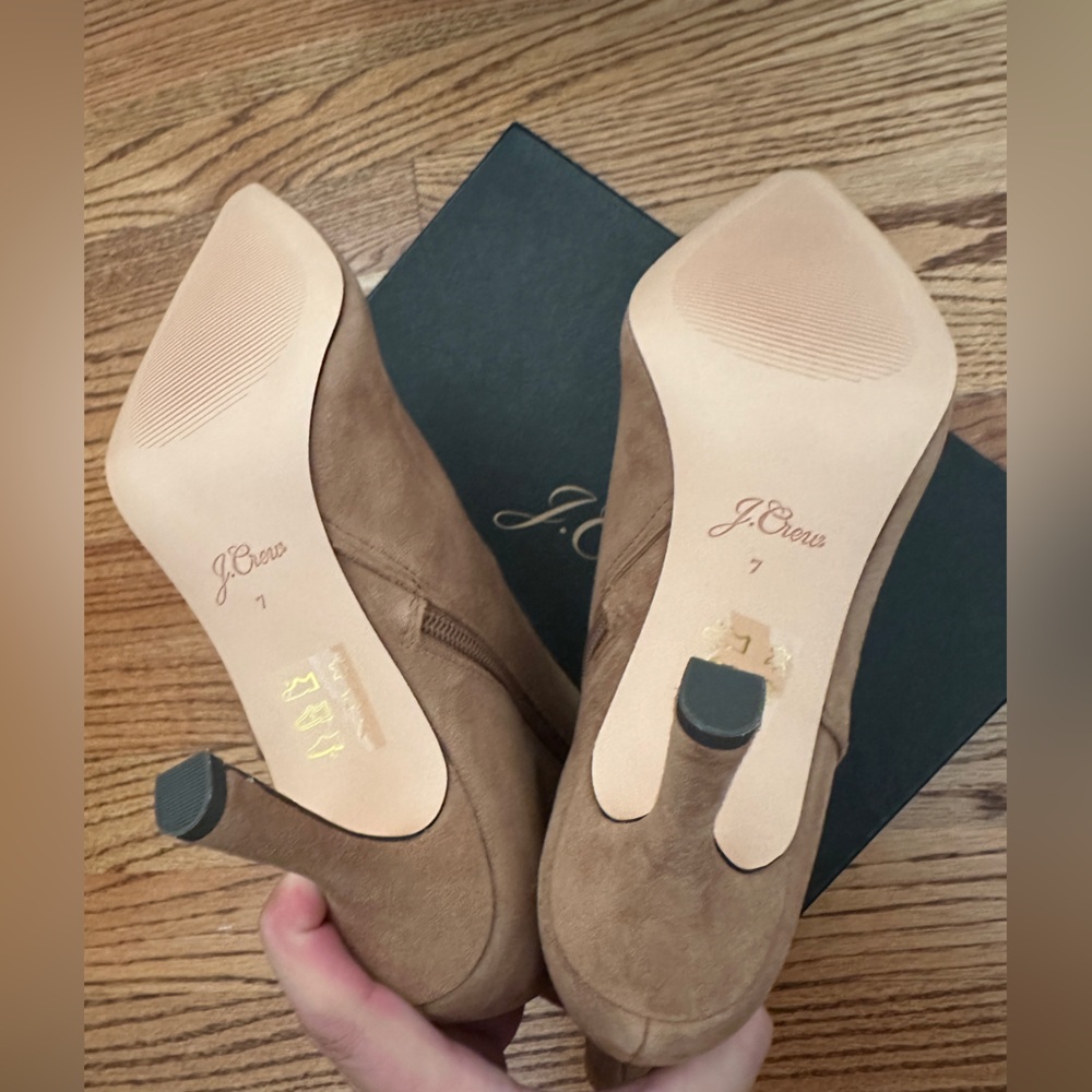 J. Crew Pointed-toe ankle boots in suede - Picture 9 of 12